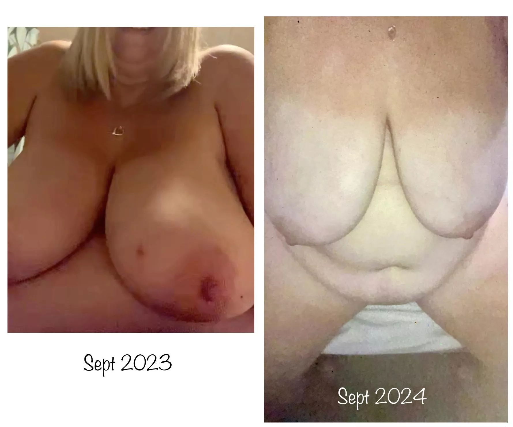 Have my boobs changed much in the last year?