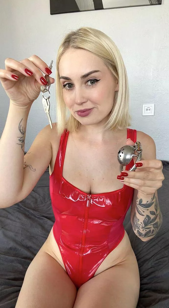 I believe every sissy should wear chastity. Are you locked up now?