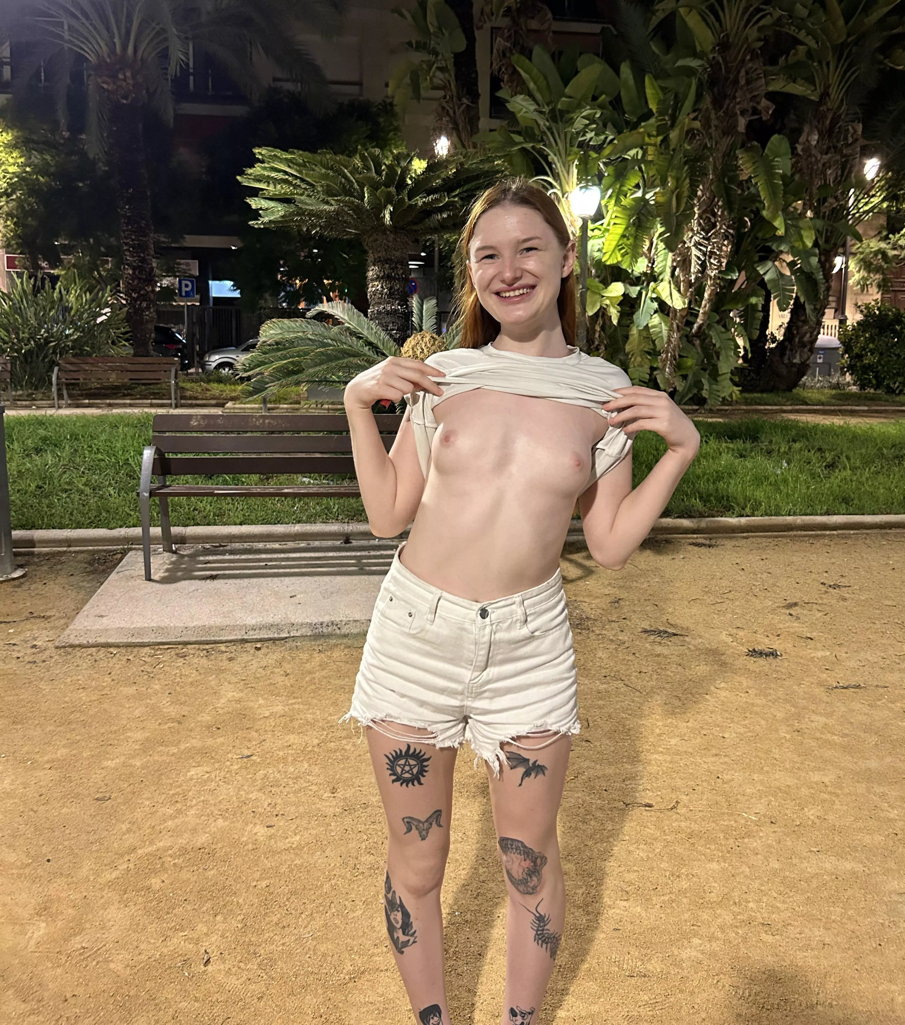 I love it when passersby peek at my boobs