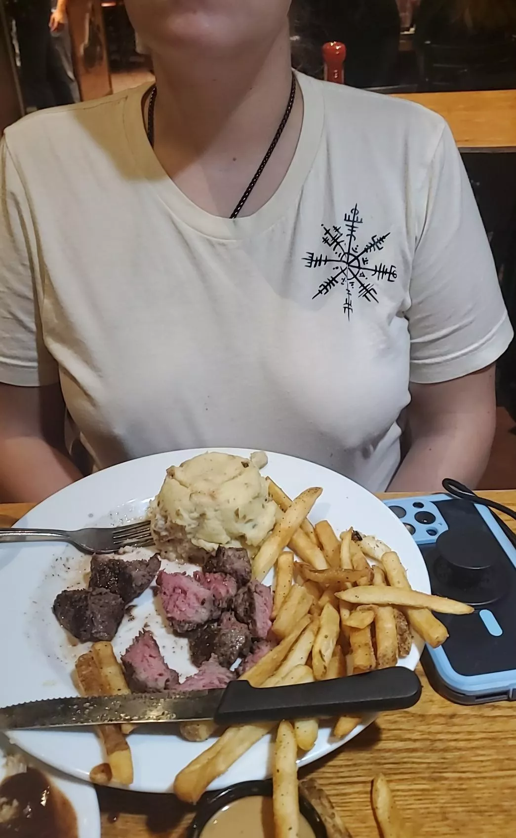 I swear he purposefully takes me to the coolest restaurants 