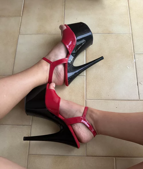 I will leave my high heels on for you