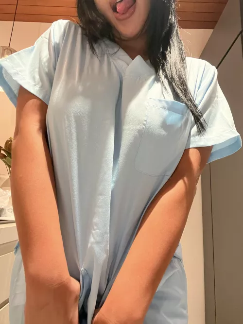 If you lift my shirt you'll see it