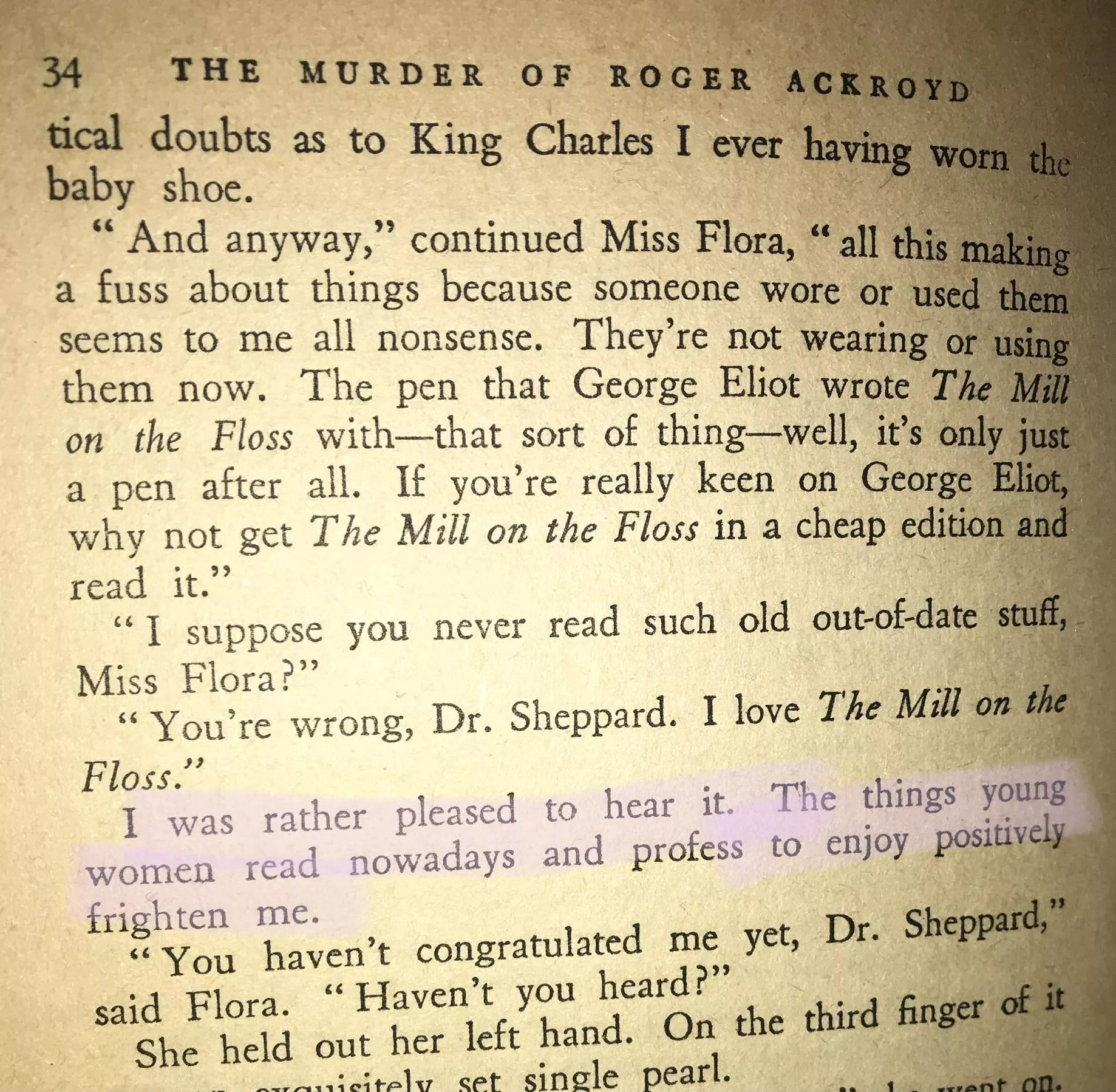 Is Agatha Christie clairvoyant? Maybe that’s why she’d always know who the murderer was in the end. 