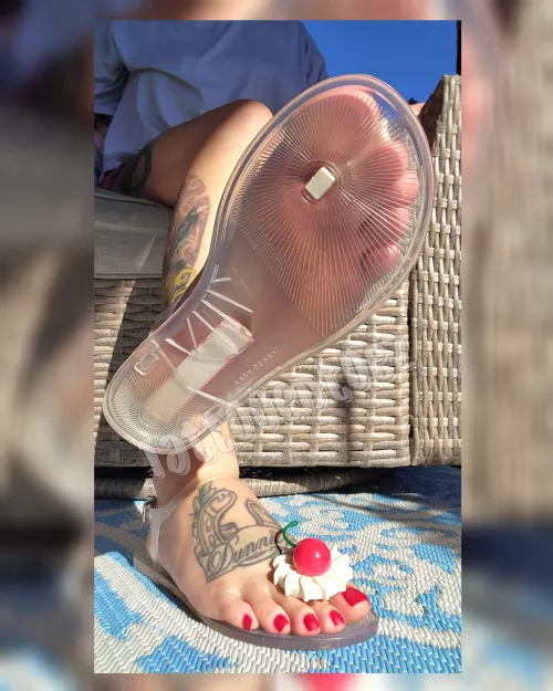 Katy Perry clear sandals 