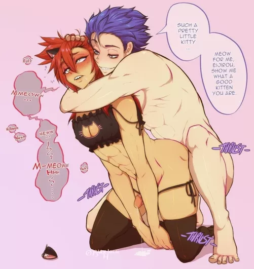 Kitty Kirishima & Shinsou (by @Bkkrhoes) 