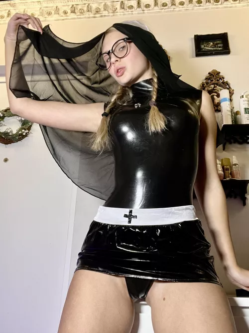 Latex nun by Mia Sofi