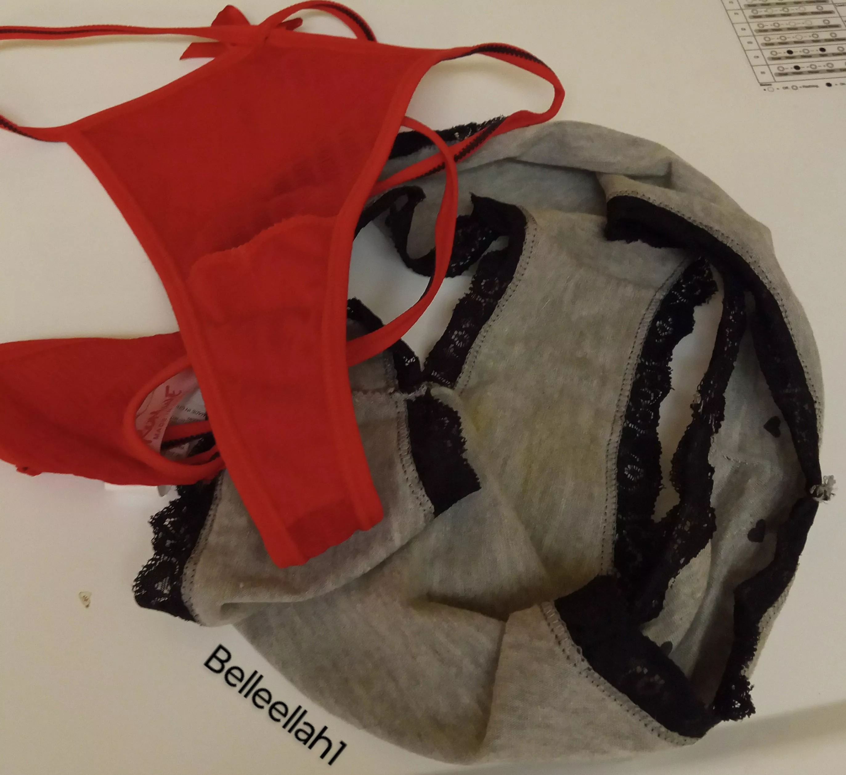 Laundry panties for sale! Message me to make them yours