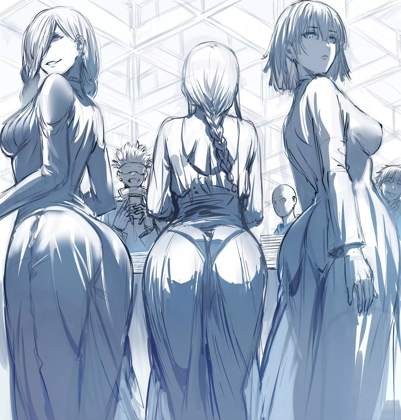 Mei Mei, Makima and Fubuki (Hews)