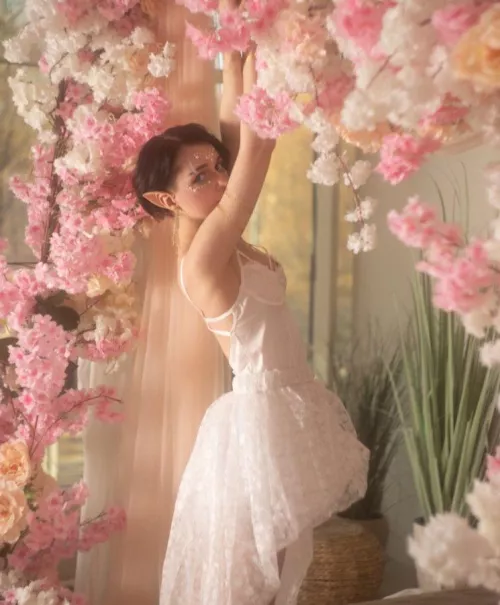 my professional photo shoot as an elf