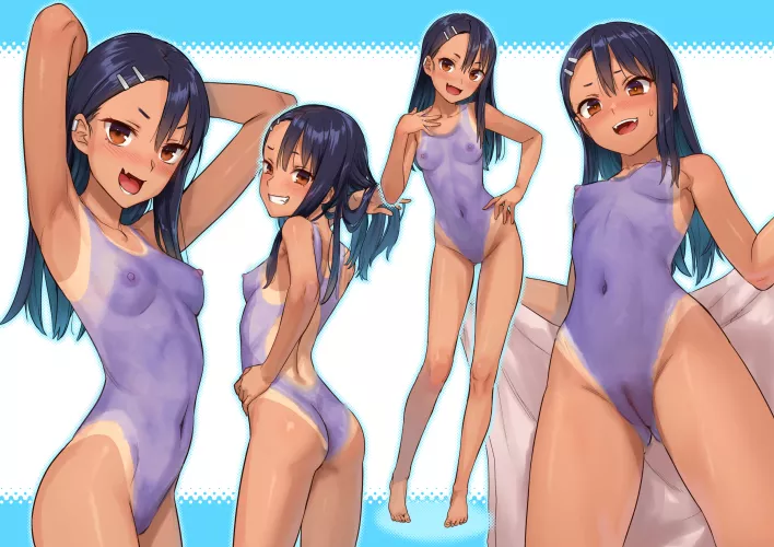 Nagatoro's body paint swimsuit 
