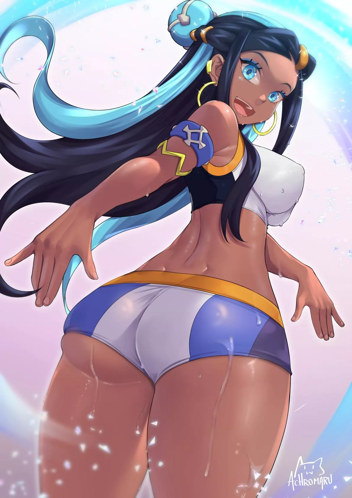 Nessa in shorter shorts than usual