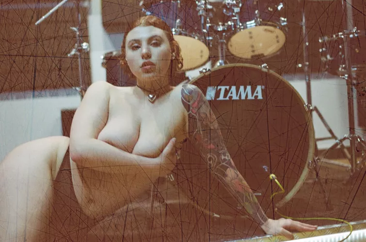 Olesya and the Drums [photo on experimental film]