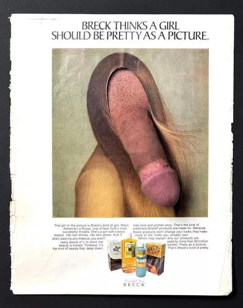 Pretty as a picture [Analog penis collage]