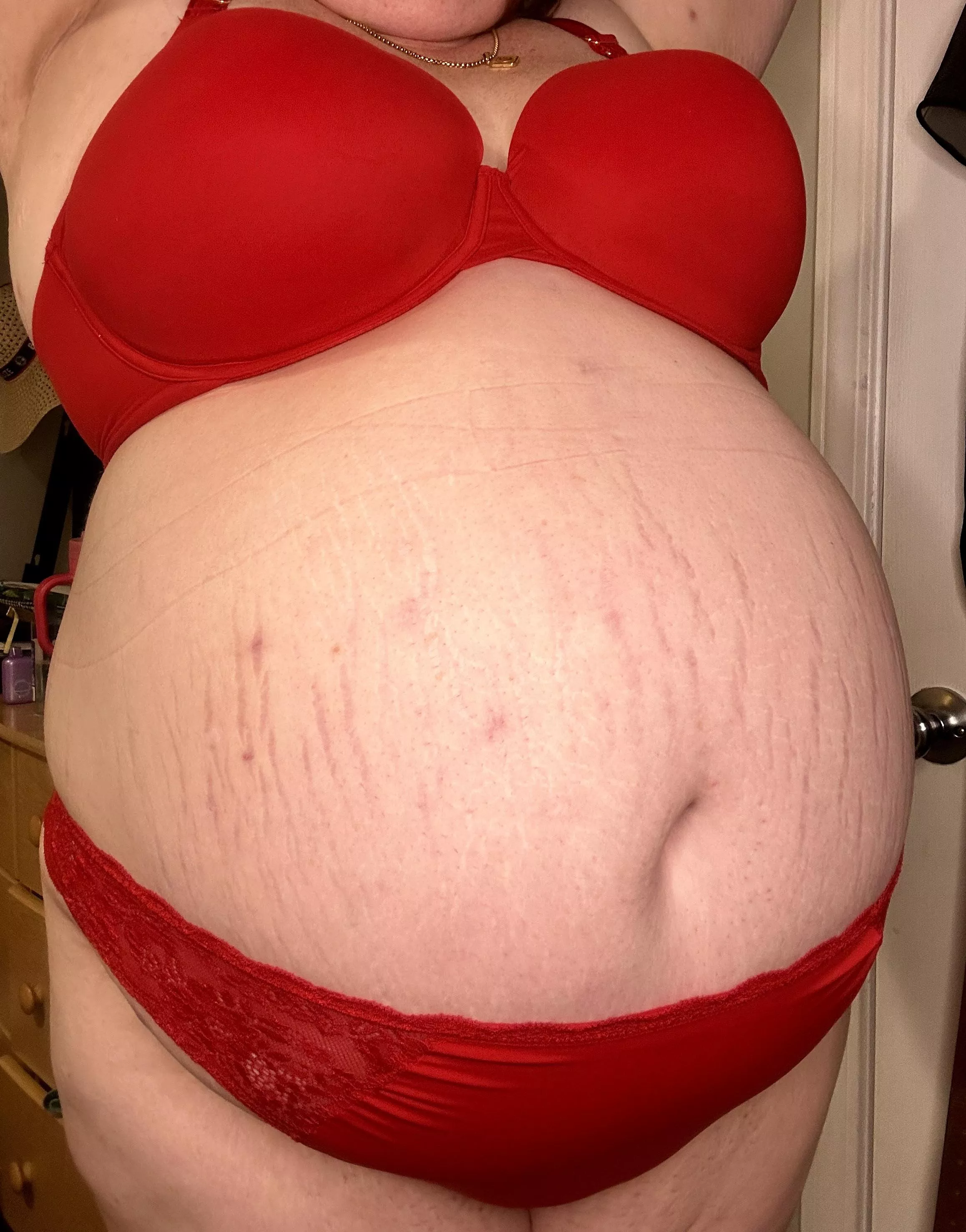 See how big you made my belly? 