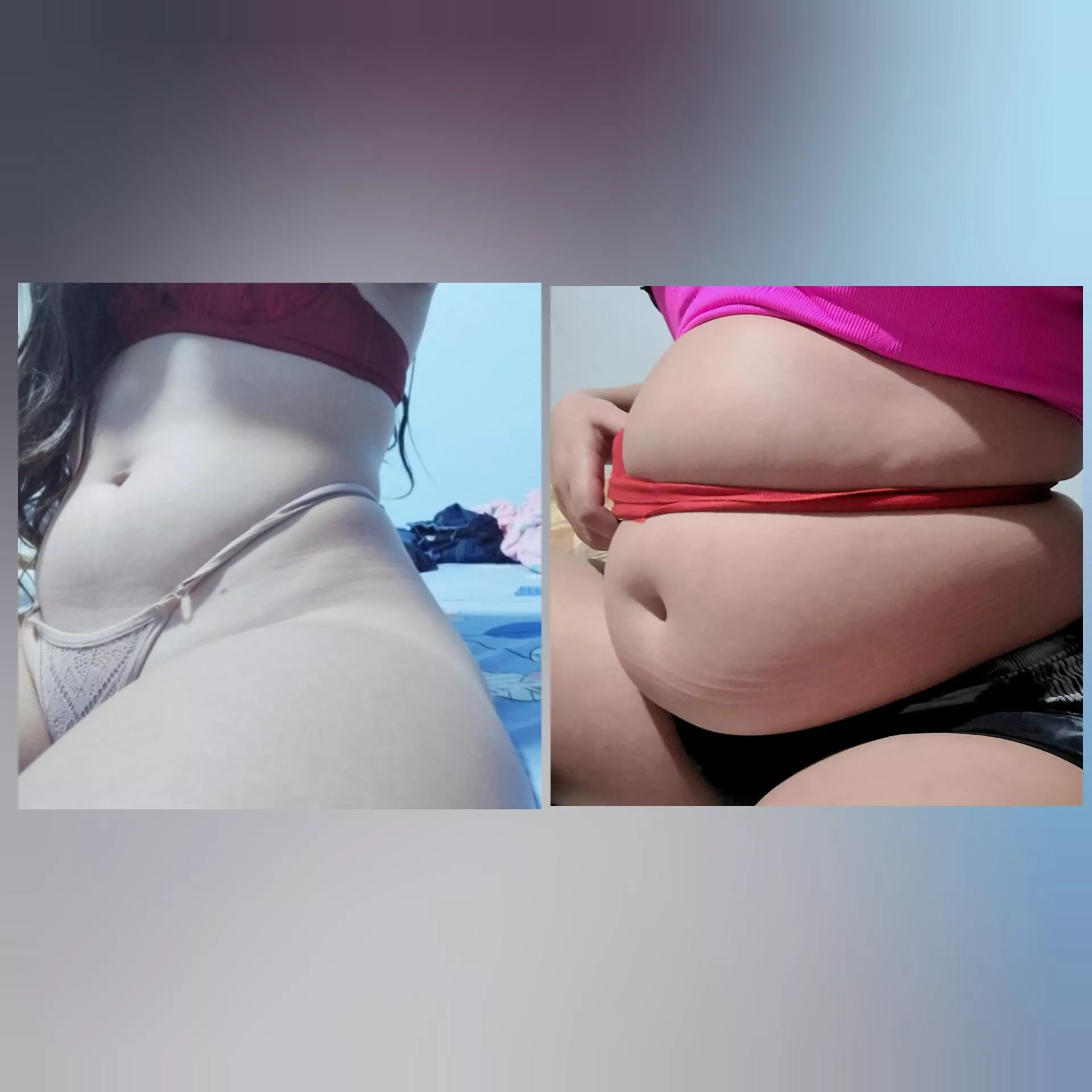 Skinny to fat ↔️😳