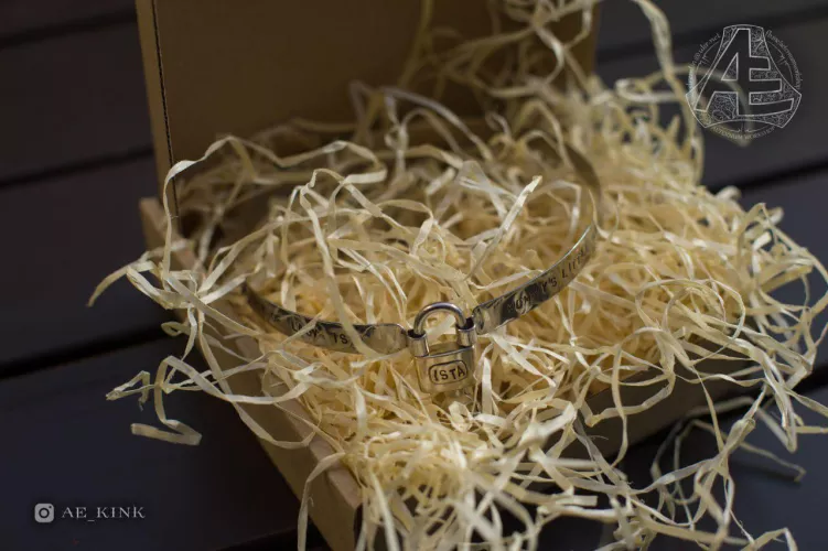 The stamped stainless bespoke collar listing with a lock is finally up. Check it out. The link is in the description