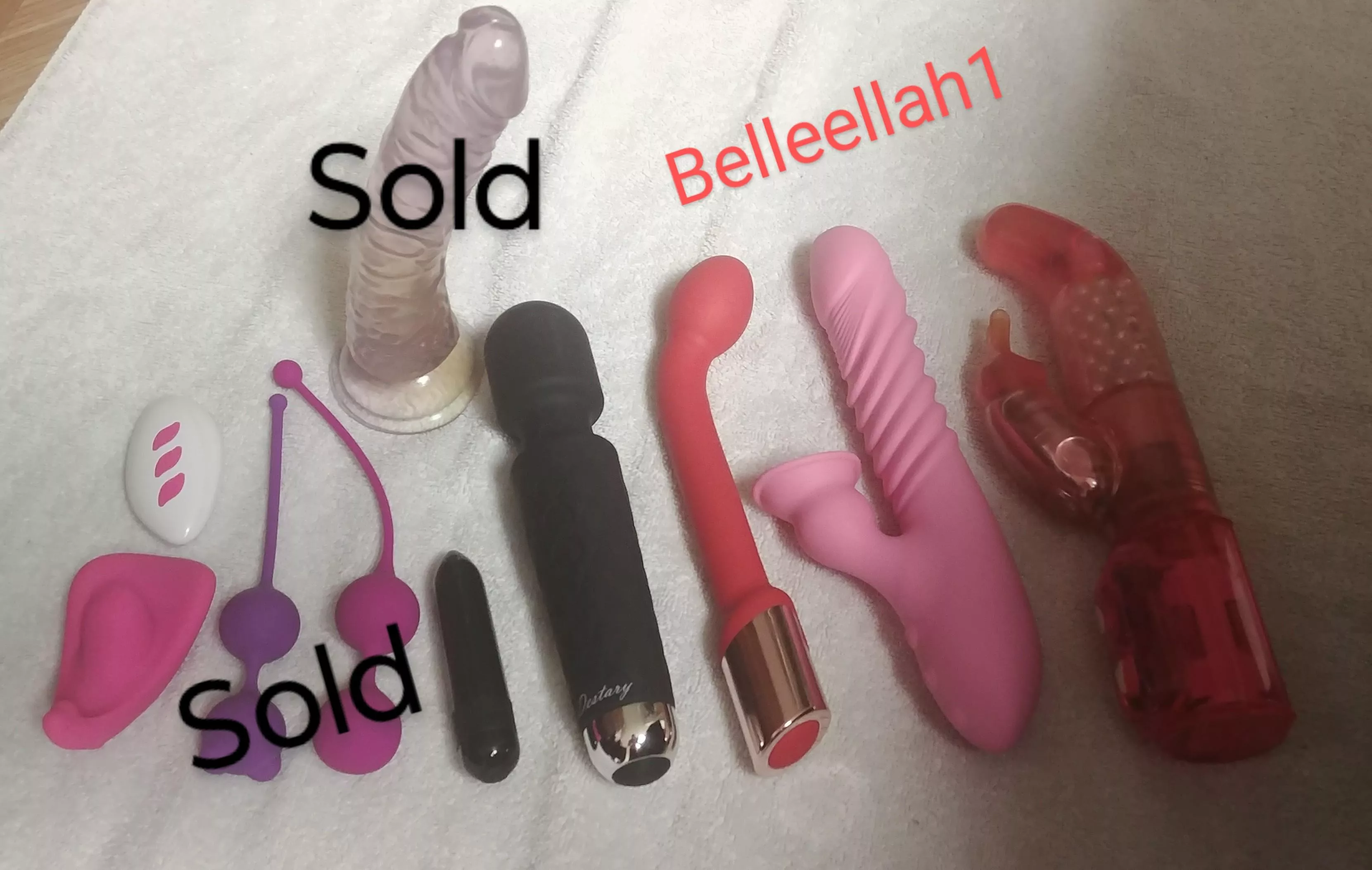Various sex toys available! Message me to choose your favorite to be used one last time before I ship it to you!