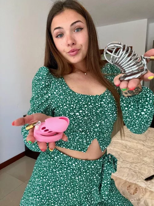 What chastity shall I lock you in? 