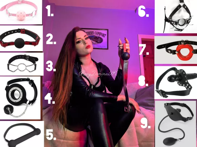 Which gag makes you feel the sluttiest? 