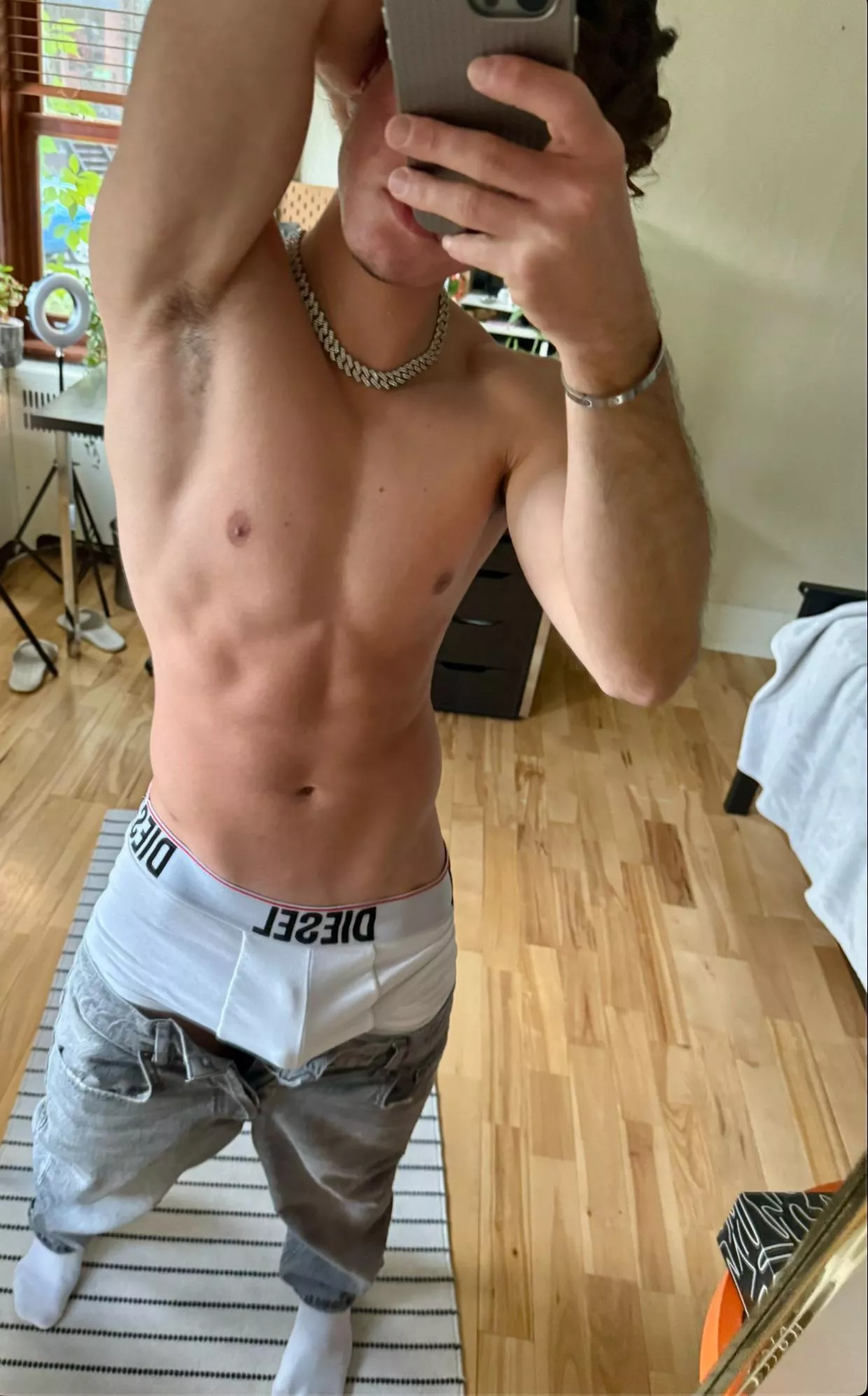 Who else walks around their house in boxers?