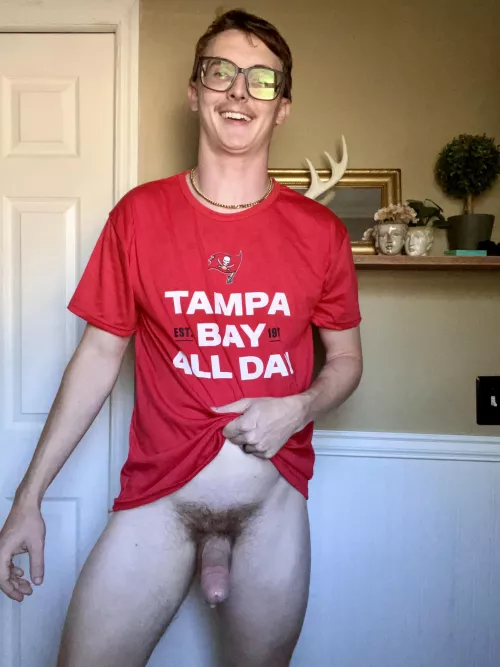 Who else was at the Bucs game on Monday? 