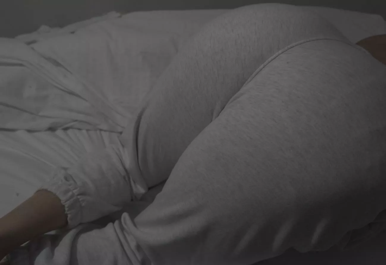 Who’s softer, me or the sweatpants?