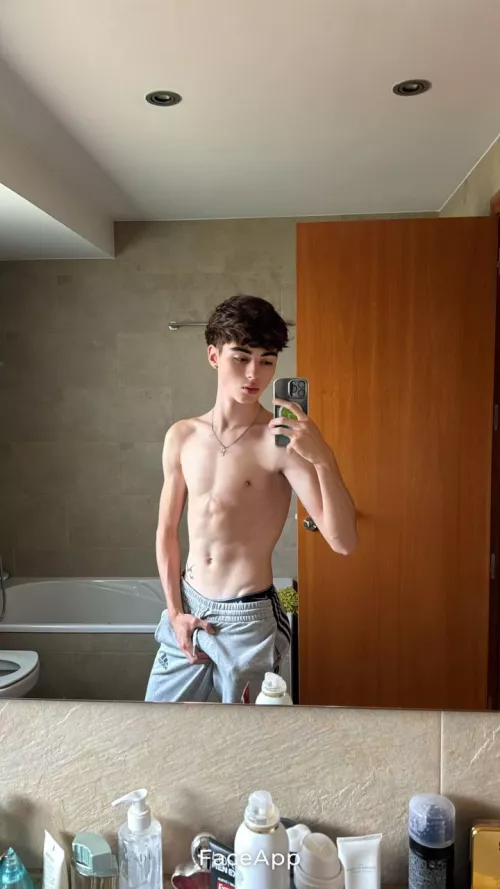 would you join me in the bathroom?