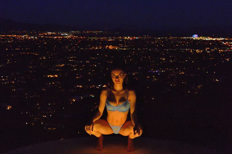 Above the city lights