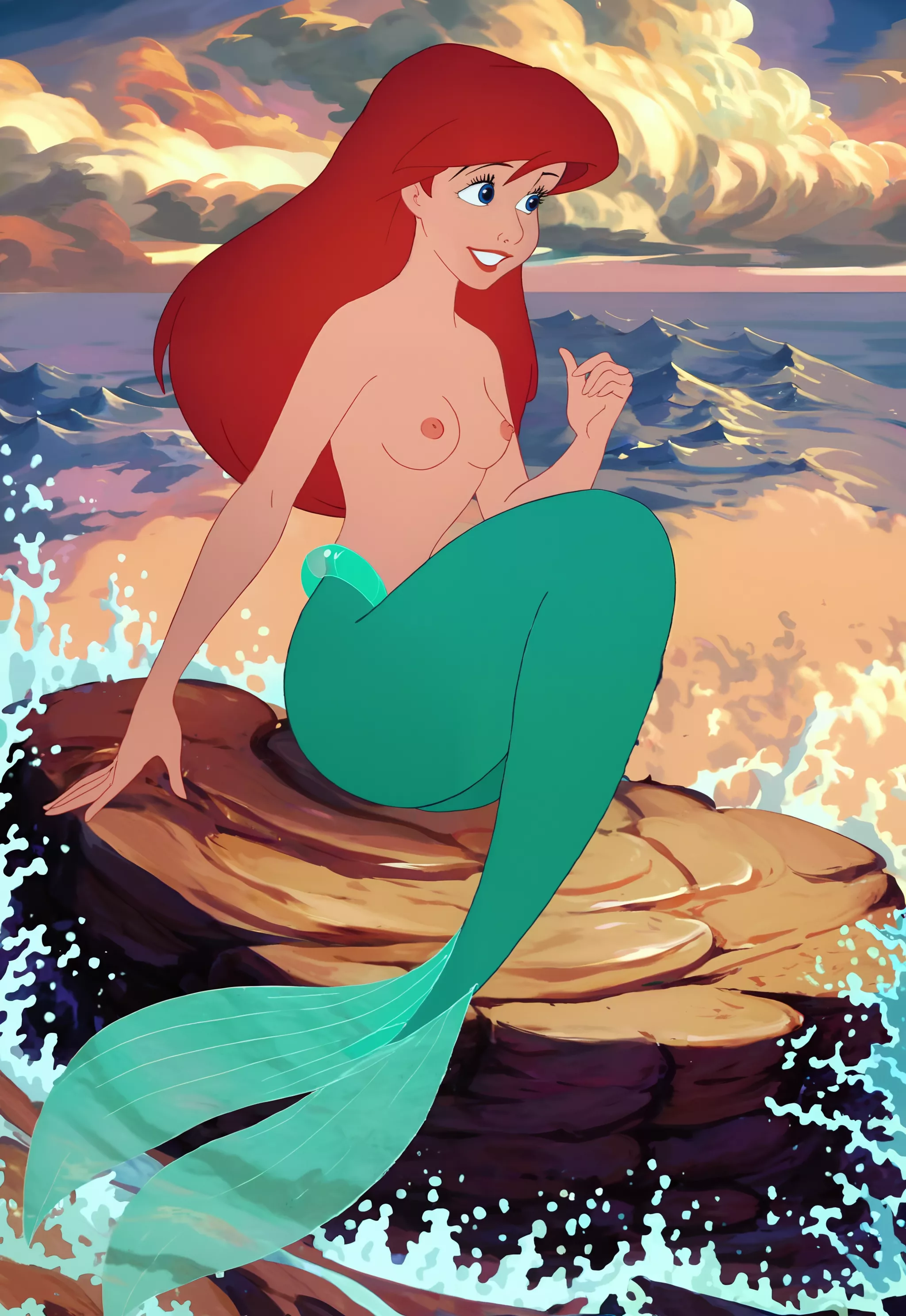 Ariel in her element