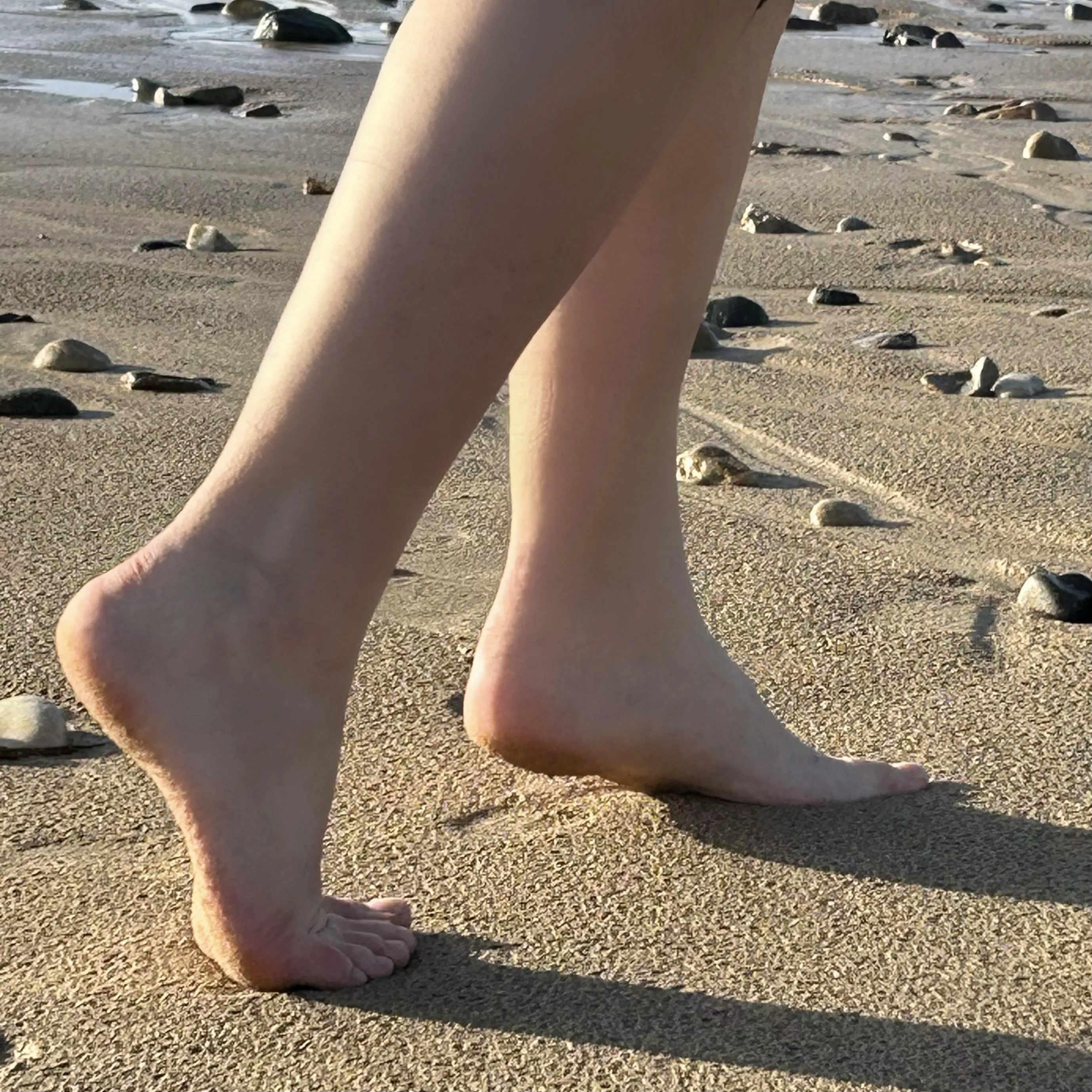 Barefoot bliss on the beach ☺️