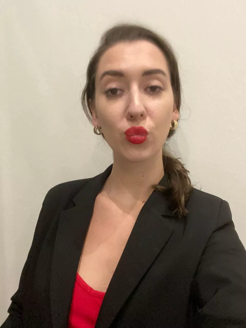 business kiss from me