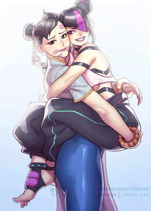 Chun-Li & Juri (@FreeGlass) [Street Fighter]