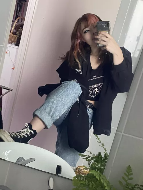 Clothes come off but chucks stay on 