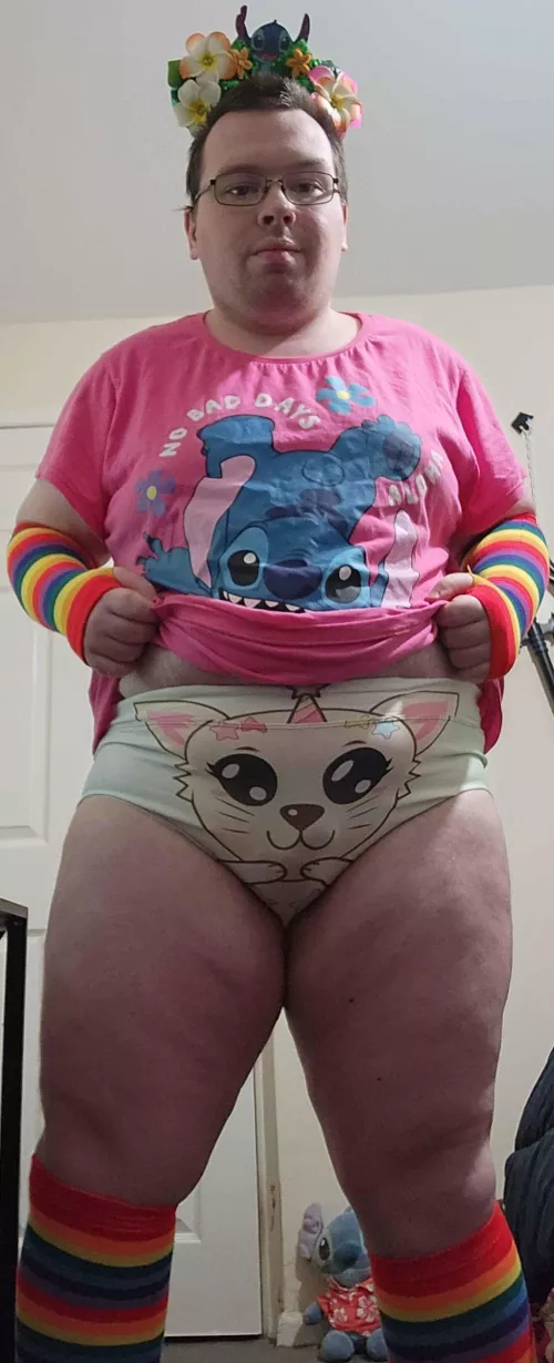 Come pet the cute kitty on my panties 🤭