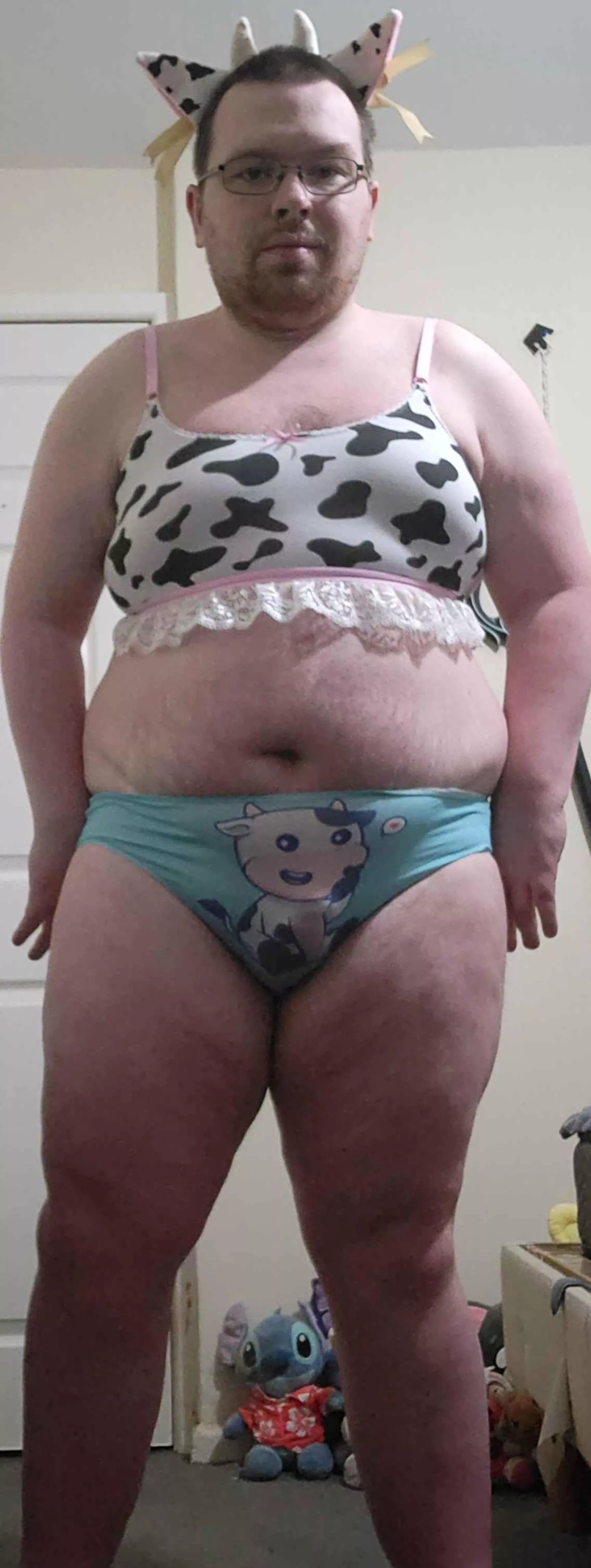 Cute little cow on my panties hehe 🤭