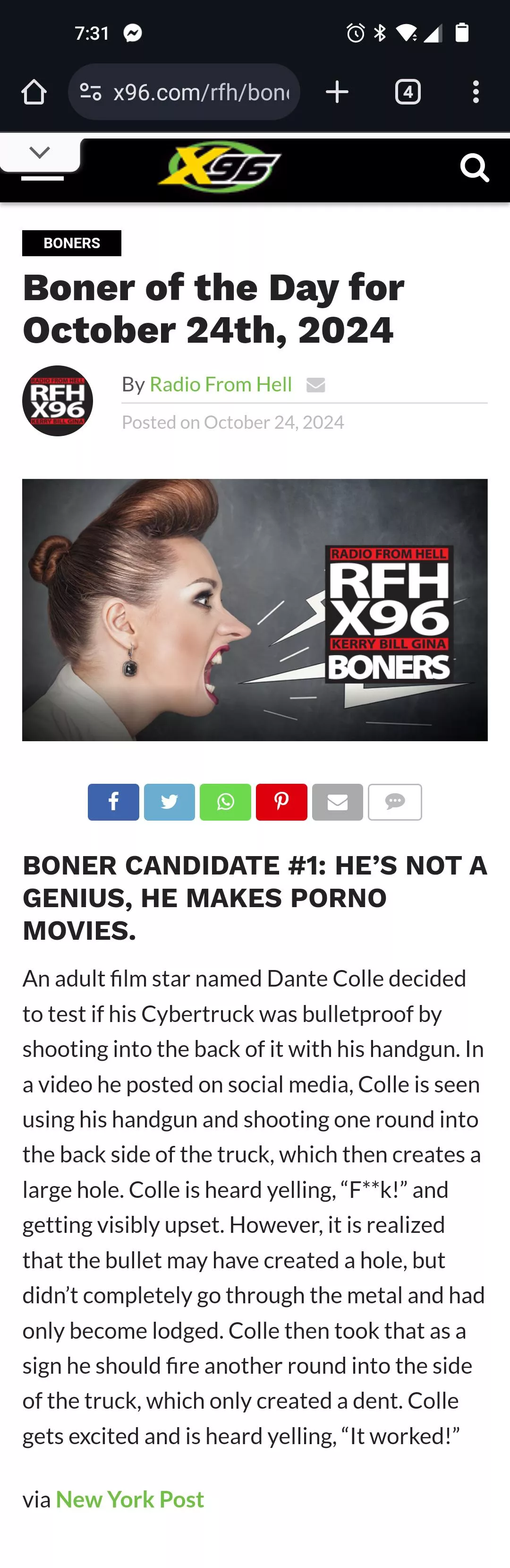 Dante Colle is still on the news cycle