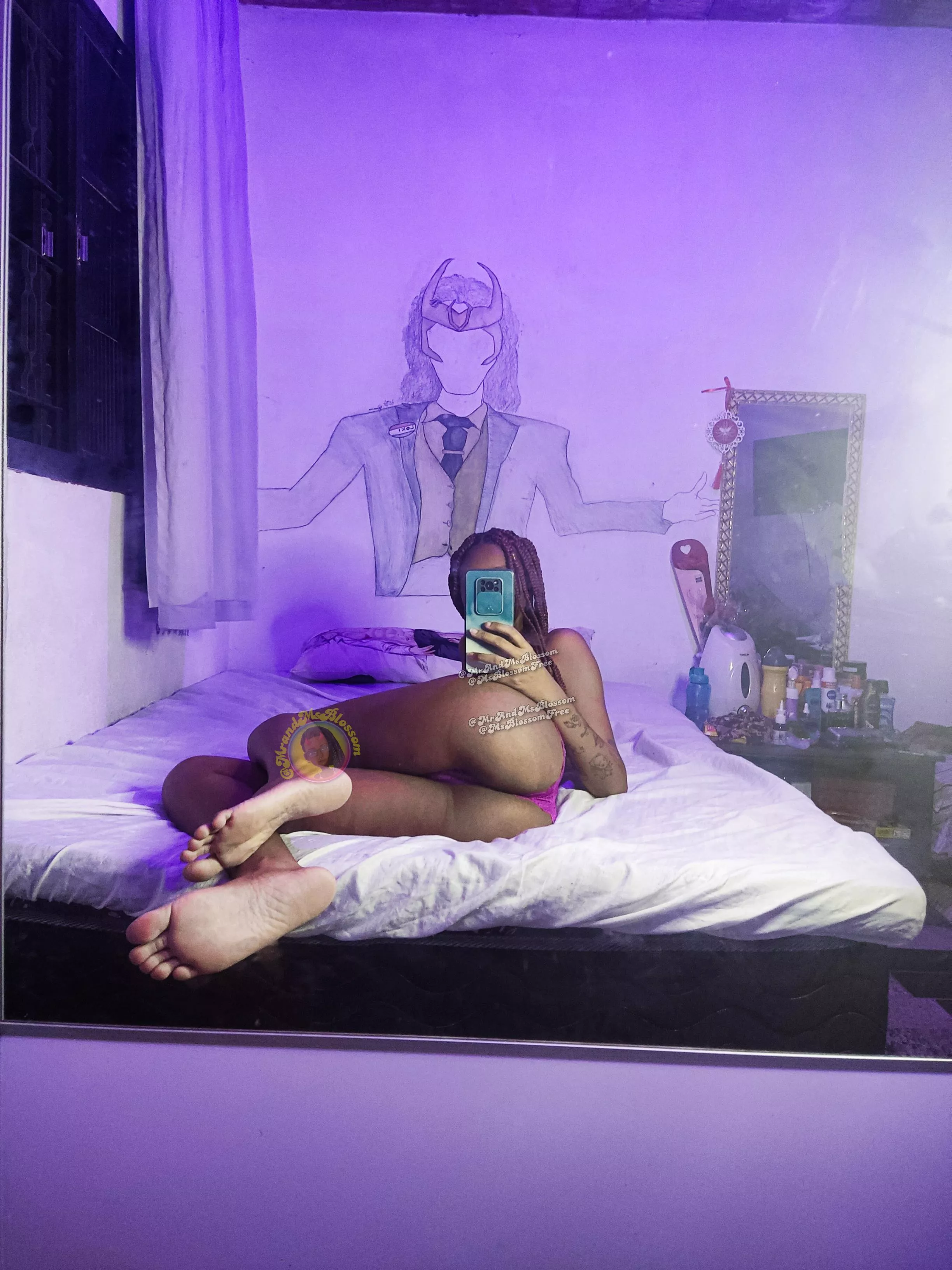 Desenhei na parede, gostaram? 