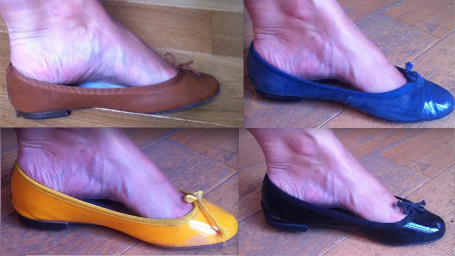 Do you like that gentlemen?
So here we have 4 Repetto!
Don't be so angry darling, that will teach you to get angry for nothing!!