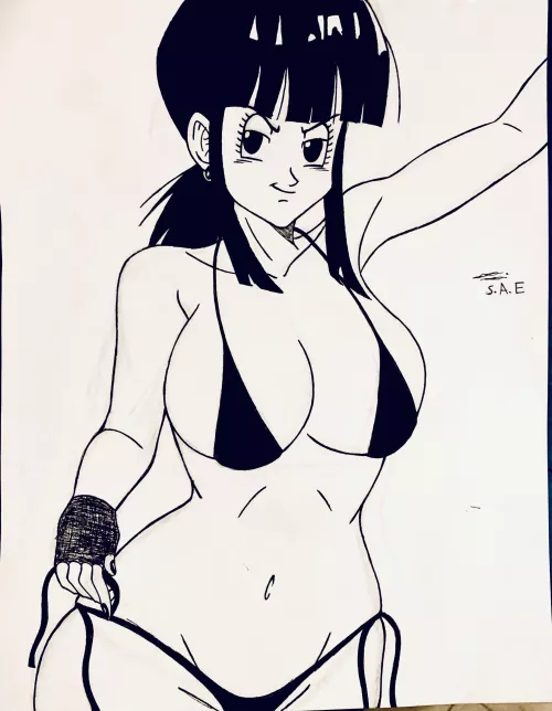 Drawing a sexy Chi Chi (Saquanarts)
