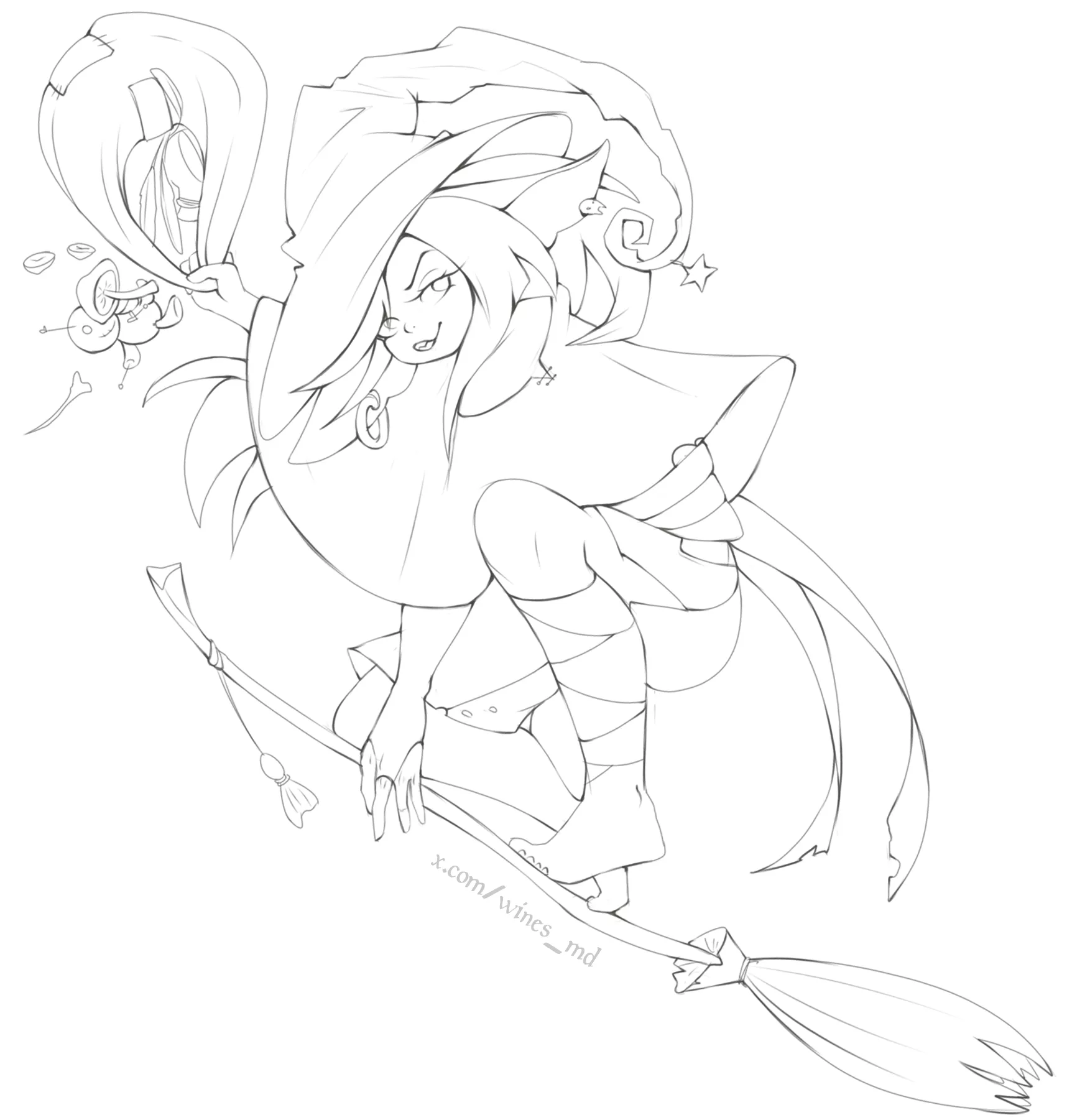 Fly like the wind! (art by me, @mdwines)