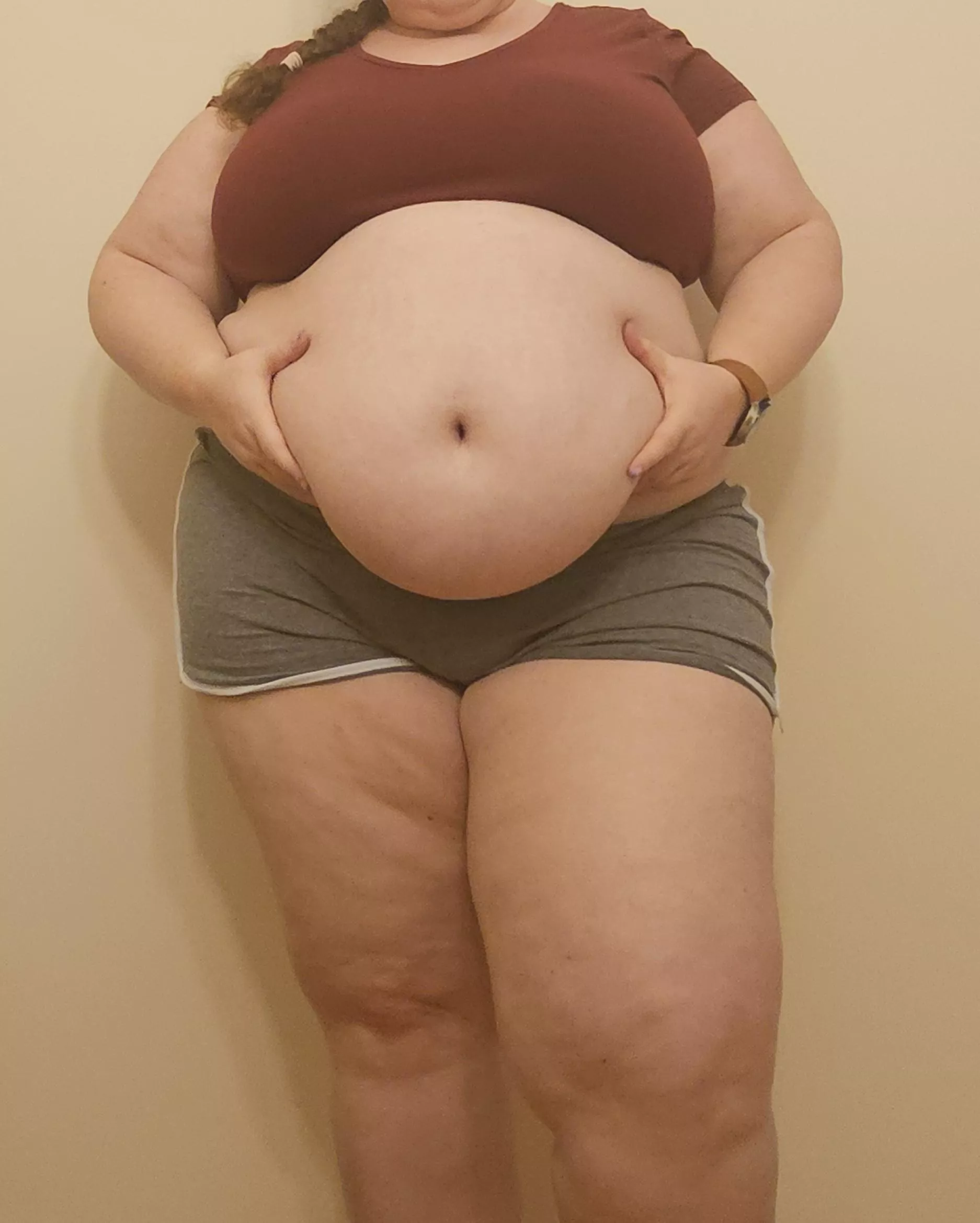 Full, but with the right encouragement could be STUFFED. Help a girl out? 