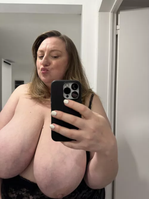 has anyone titty fucked you before with tits this big?