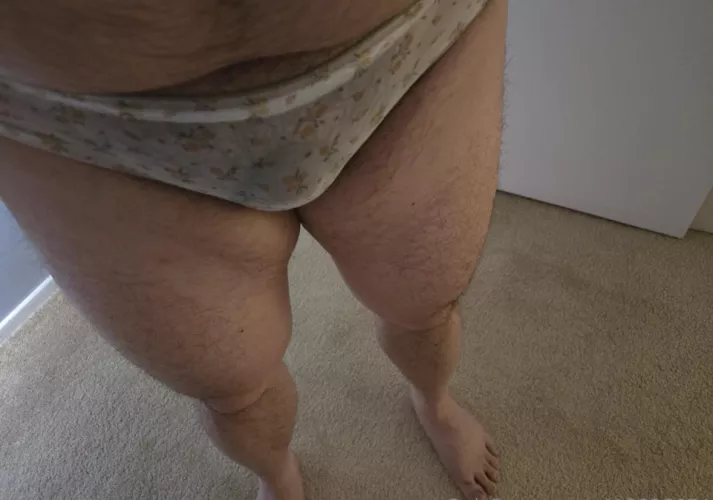 honoring her clitoris with some pretty panties 🎀🤣