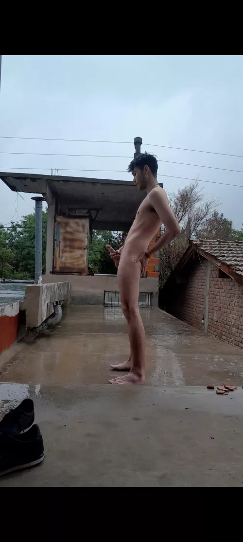 Jugando en la lluvia 