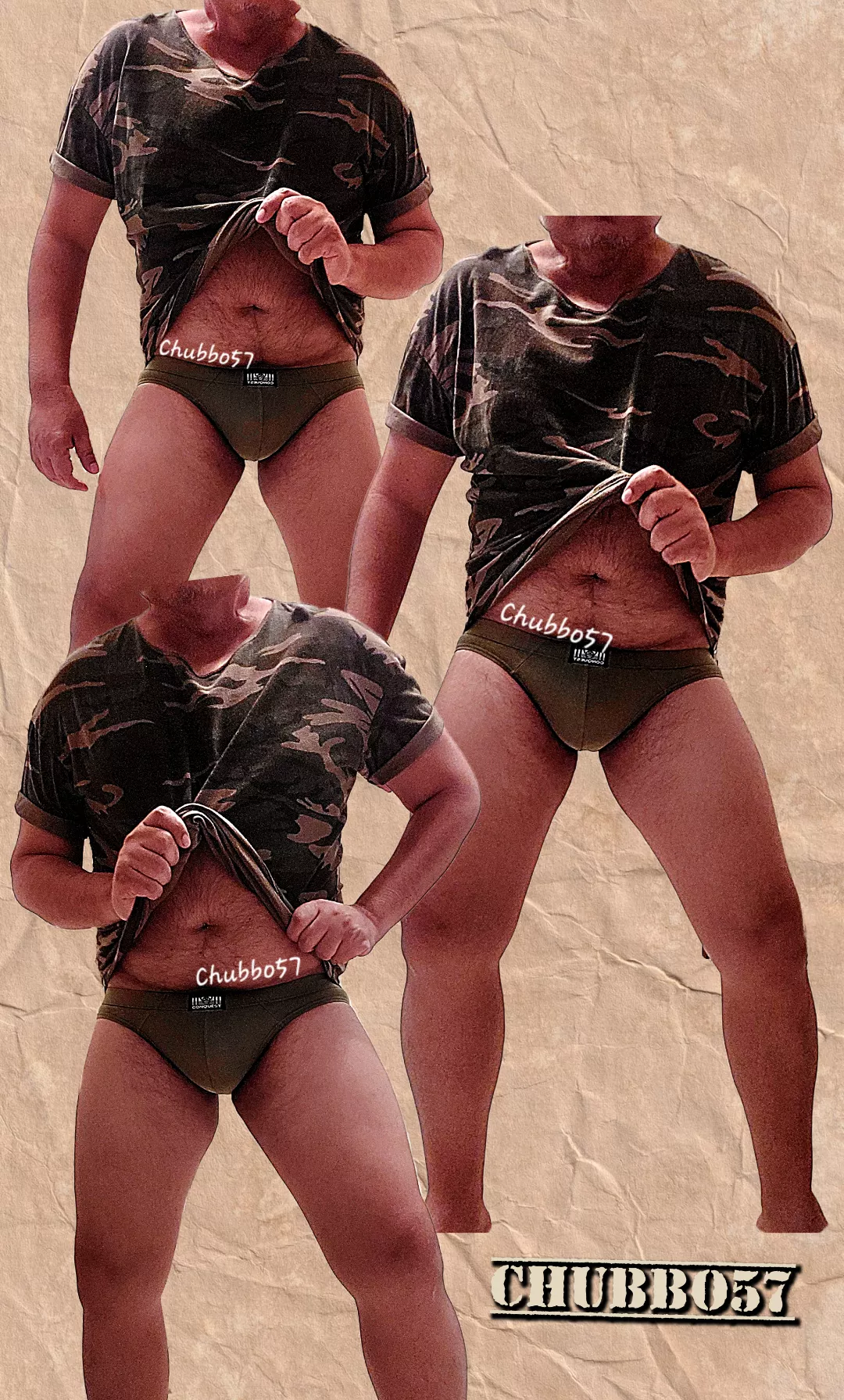 Just a dadbod in a camo top. 🫡🪖🎖️🥾💣