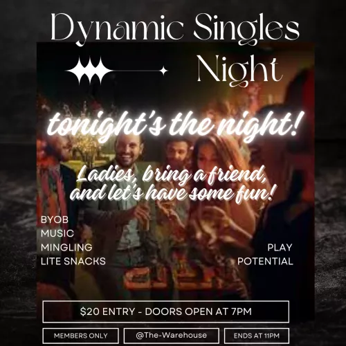 LADIES! tag friend and come join us and meet some like minded gentleman..TONIGHT! 7P-11P