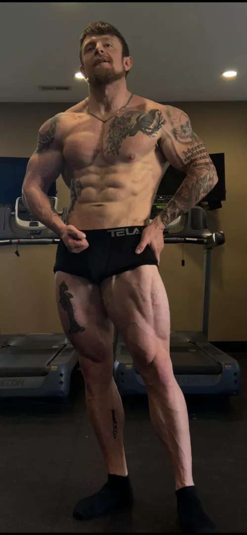 Legs are finally filling out. 😈