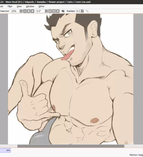 Leon Lee wip (by me @artzhiromi)