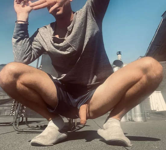 Letting my cock get some sun ☀️ 
