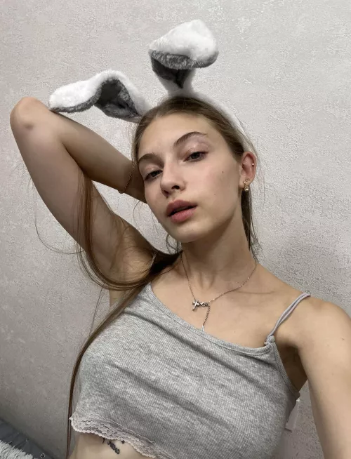 Little miniature bunny girl